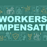 Workers compensation program word concepts banner Workers compensation insurance protects employees and contractors in the event of a workplace injury or illness.